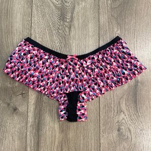 Honeydew Rumba‎ Lace Ruffle Hipster Panty Pink Print Size Small